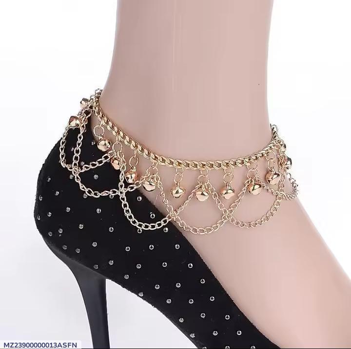 1 Pc Bell Gold Plated Anklet - Image 4