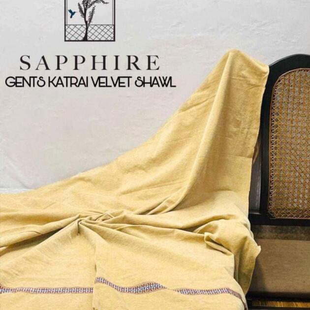 1 Pc Men's Velvet Shawl