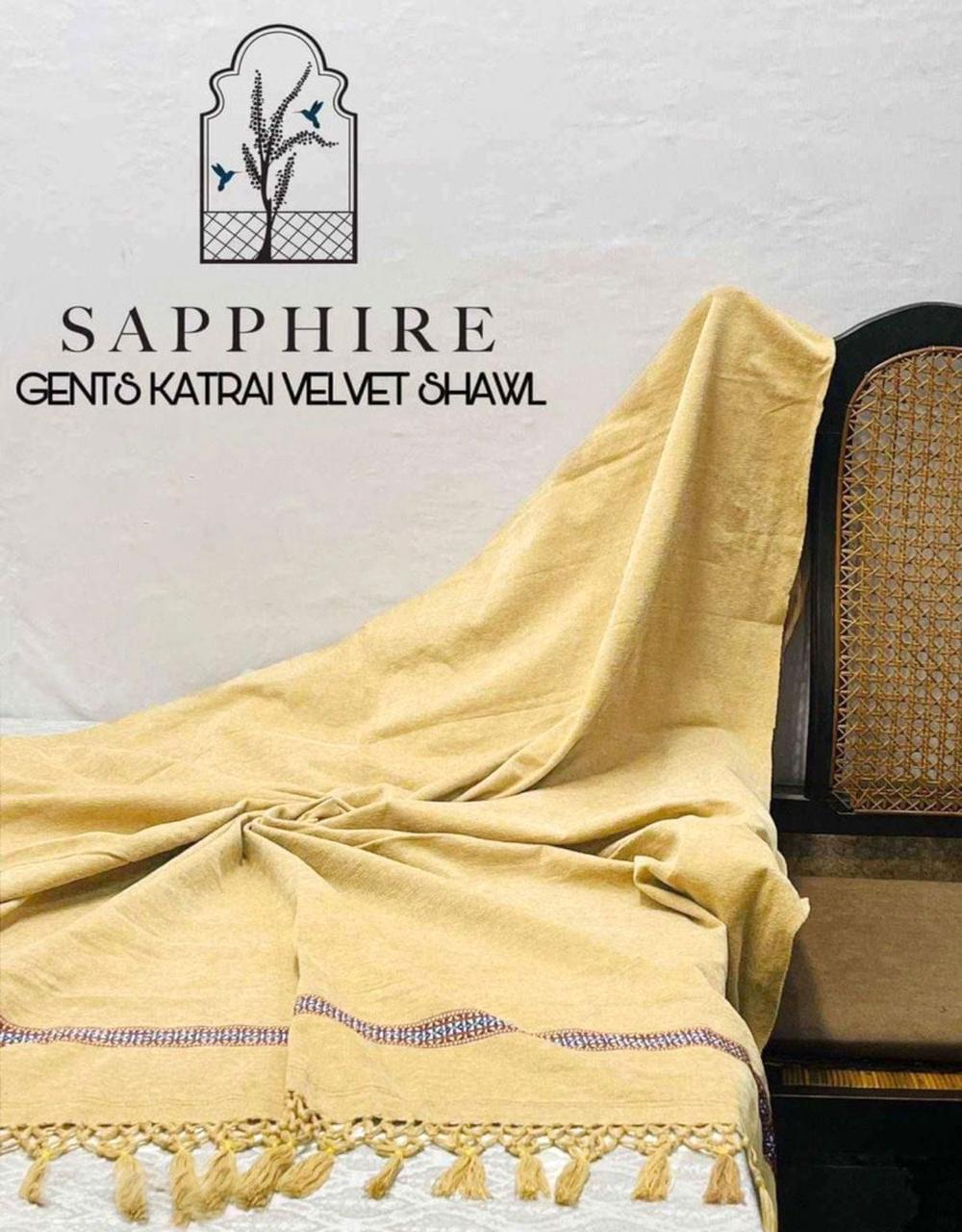 1 Pc Men's Velvet Shawl