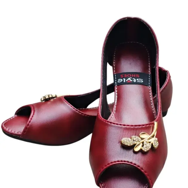 Women's Synthetic Leather Semi-Formal Sandals