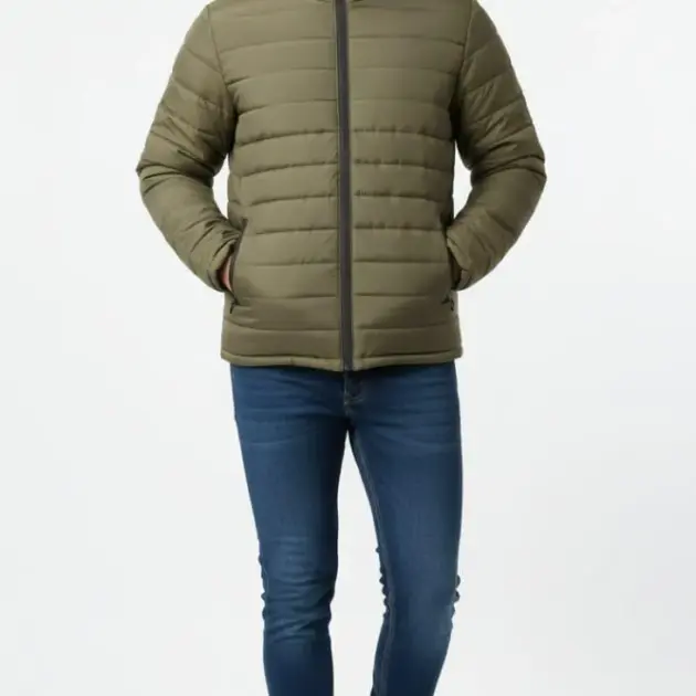 1 Pc Men's Parachute Plain Bomber Jacket