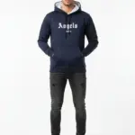 1 Pc Men's Polyester Fleece Embroidered Hoodie