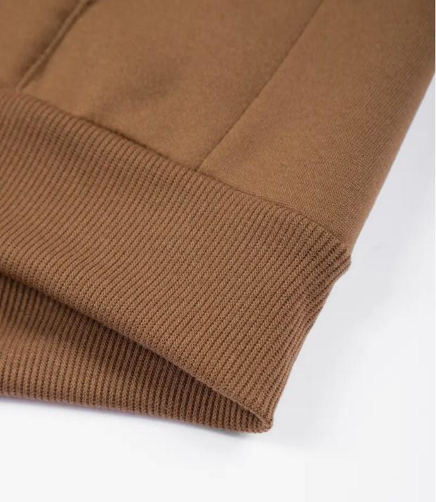 2 Pcs Men's Fleece Plain Zipper Track Suit - Image 7