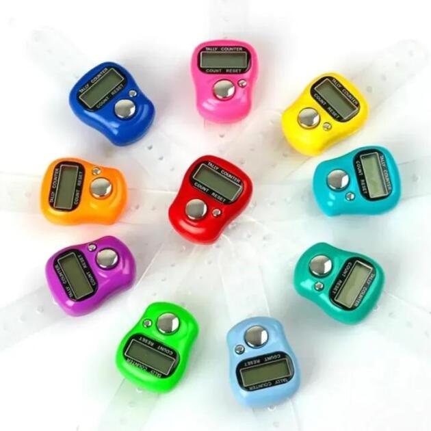 10 Pcs Multicolor Digital Tally Counter for Accurate Counting