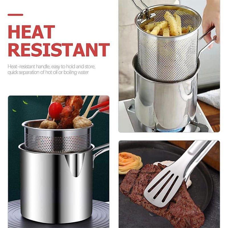 Stainless Steel Strainer Pot - 1 Pc, Easy to Clean Fries Strainer - Image 7