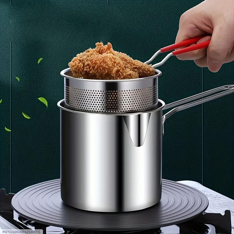 Stainless Steel Strainer Pot - 1 Pc, Easy to Clean Fries Strainer - Image 9