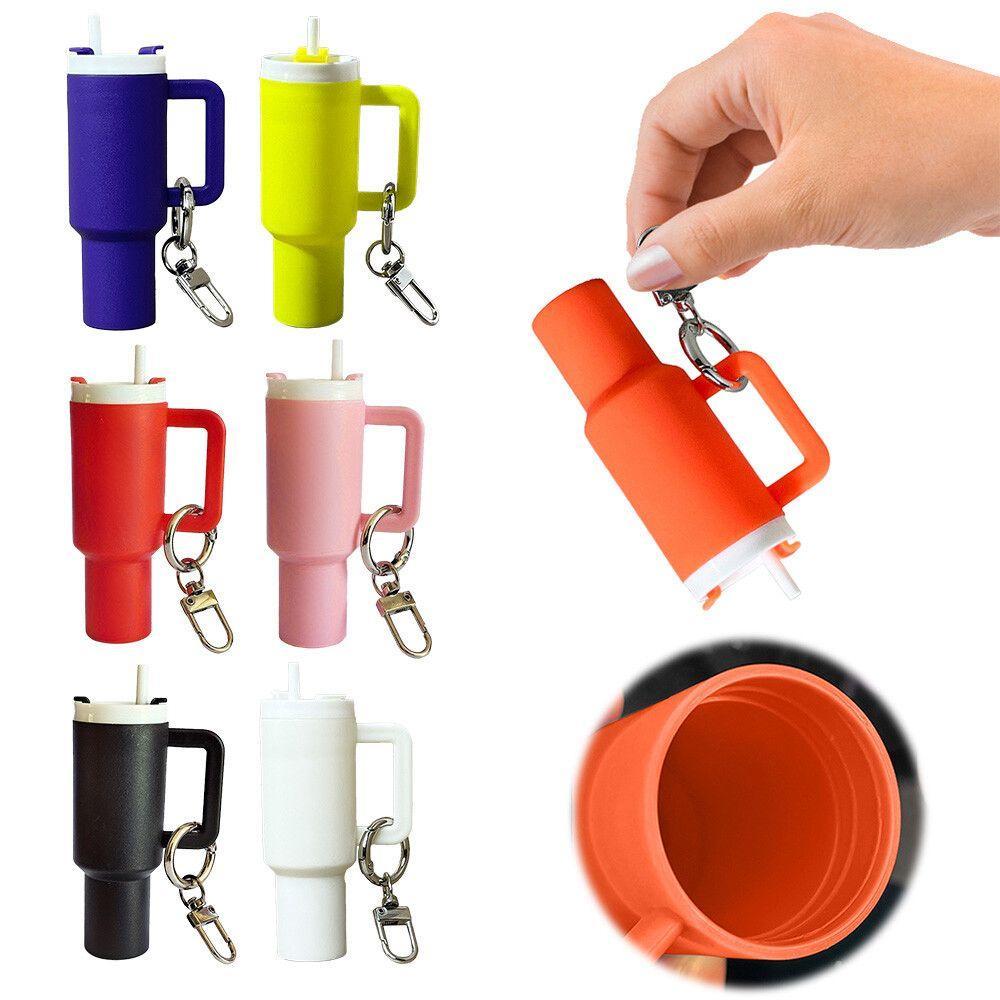 Vibrant 2 In 1 Tumbler Keychain Set - 10 Pcs Multicolor Fun Accessories - Image 2