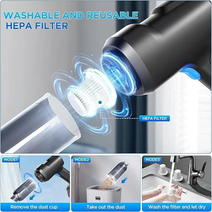 Premium Quality Rechargeable Handheld Vacuum Cleaner , 1 Pc - Image 5