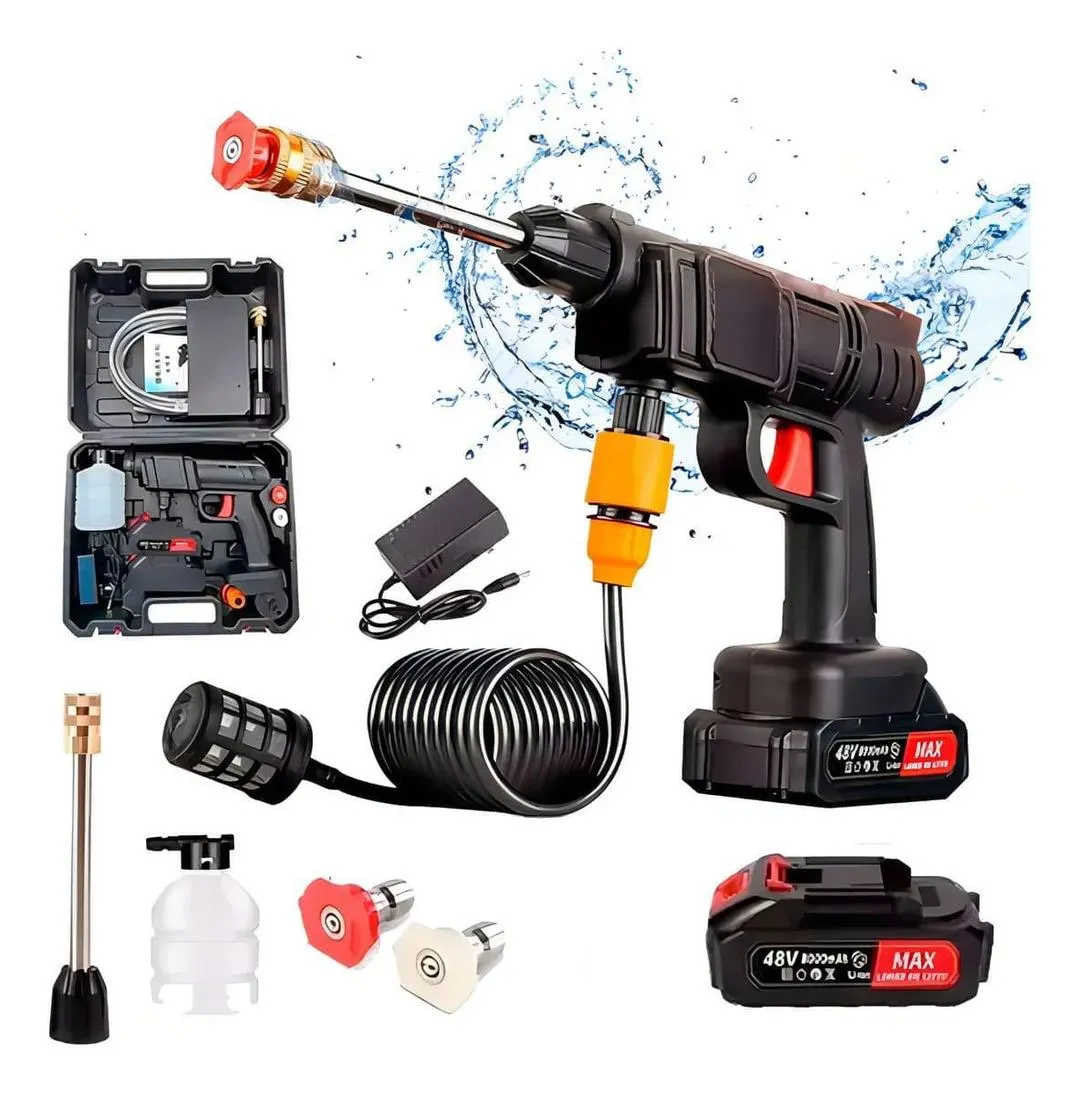 High-Pressure Washer Gun, With Single Battery
