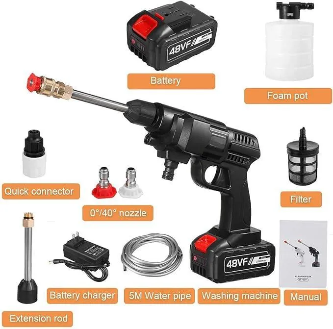 High-Pressure Washer Gun, With Single Battery - Image 3