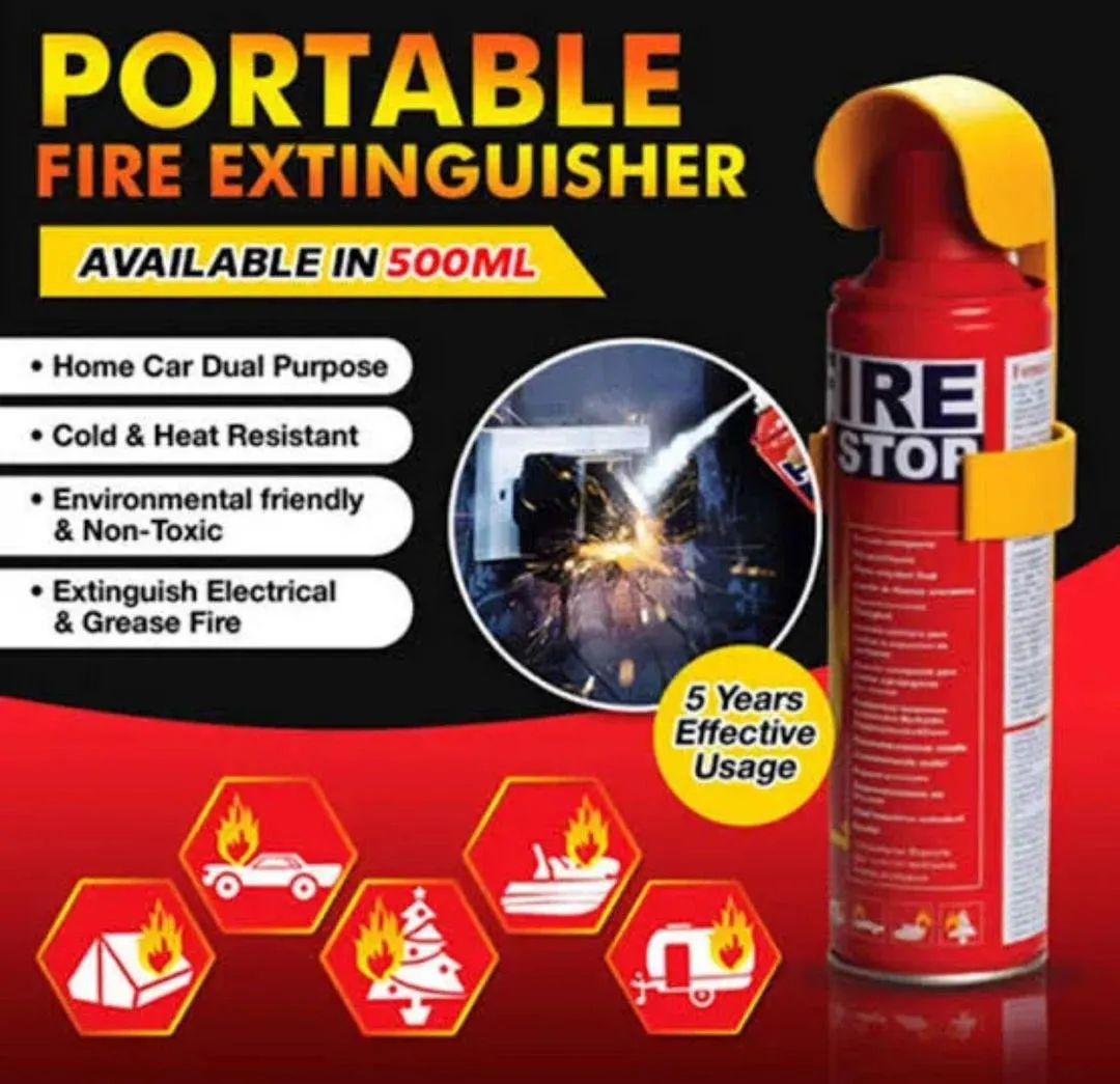 Portable Mini Fire Extinguisher, 500-Ml - Image 6