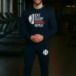 2 Pcs Men's Dri Fit Printed Track Suit