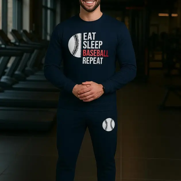 2 Pcs Men's Dri Fit Printed Track Suit