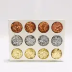 3 Colors Pack of 12 Foil Flakes Imitation Leaf Flakes