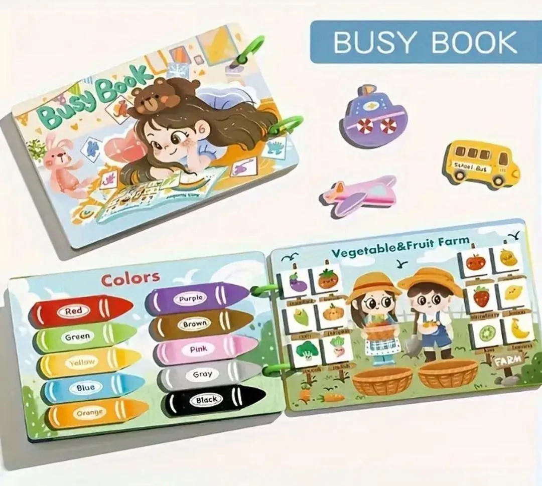 Montessori Quiet Busy Book for Toddlers - Image 2