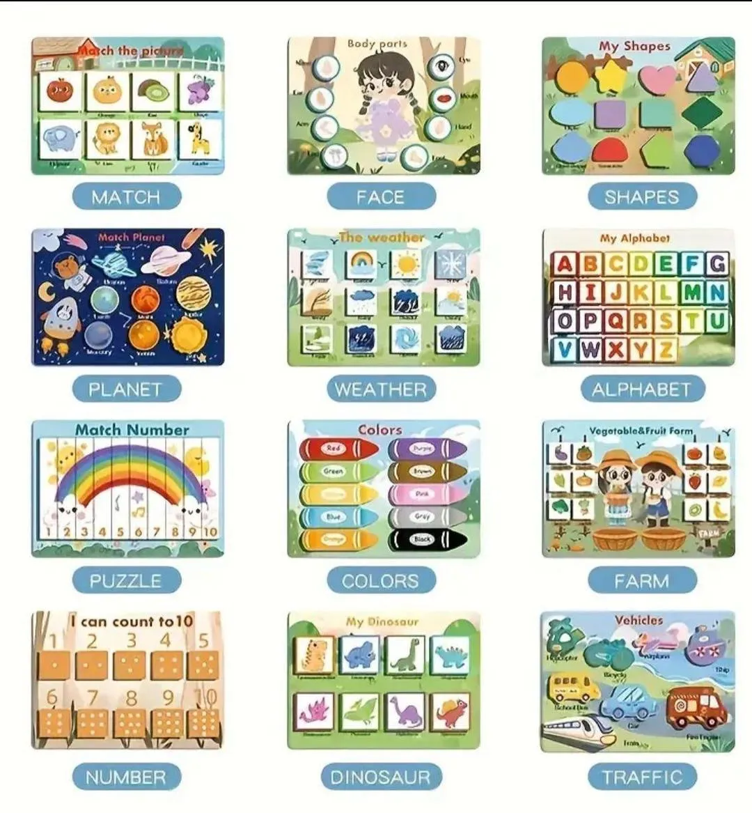 Montessori Quiet Busy Book for Toddlers - Image 3