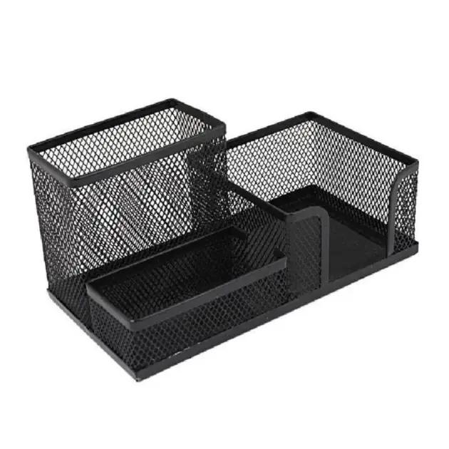 Metal Pen Stand Mesh Style Stationary Holder Desk Organizer