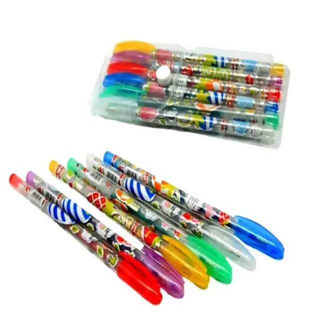 Pack of 6 Glitter Pen Multi Color