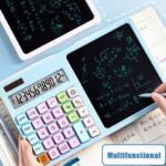 2 In 1 Calculator With Writing Tablet – New Arrival, 1 Pc