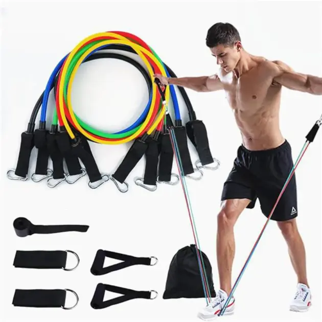 Resistance Bands Set – Home Workout, Fitness & Strength Training Kit