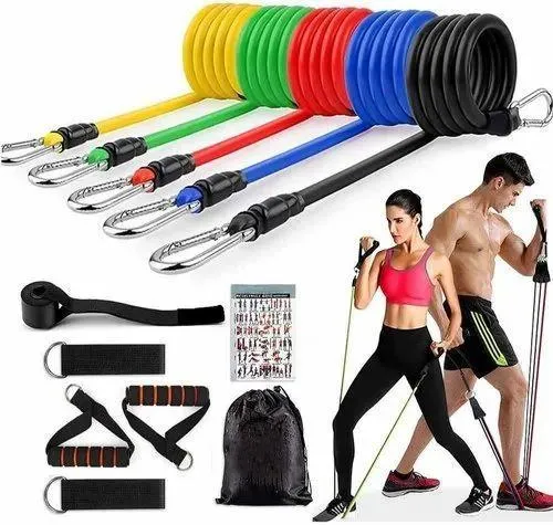 Resistance Bands Set – Home Workout, Fitness & Strength Training Kit - Image 2