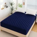 Cotton Plain Double Bed Mattress Cover