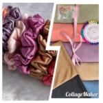 Multicolor Chiffon Georgette Hijab Set - 3 Pcs, Plain Design