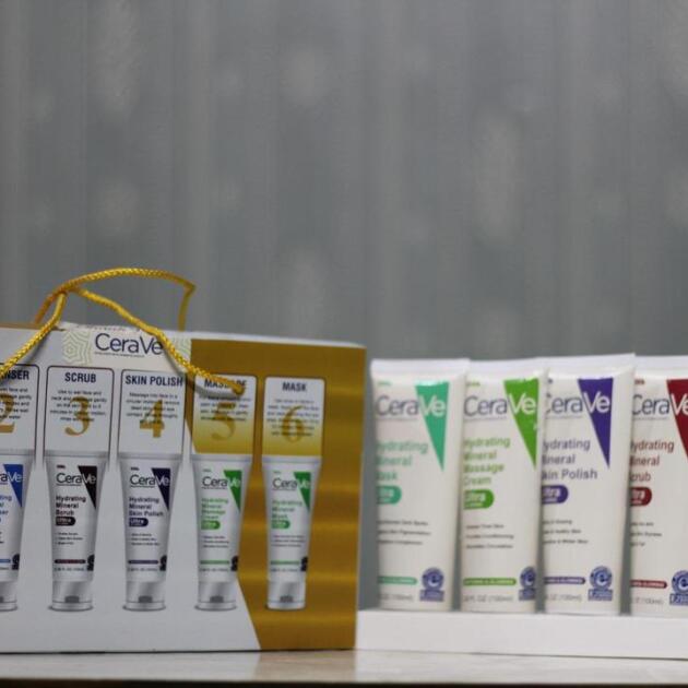 Whitening & Brightening Facial Kit - All In One Scrub, Mask & Wash