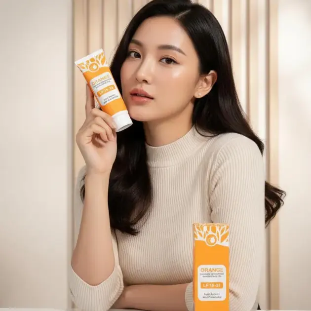 Orange Brightening Exfoliating Gel, Dead Skin Remover,1 Pc