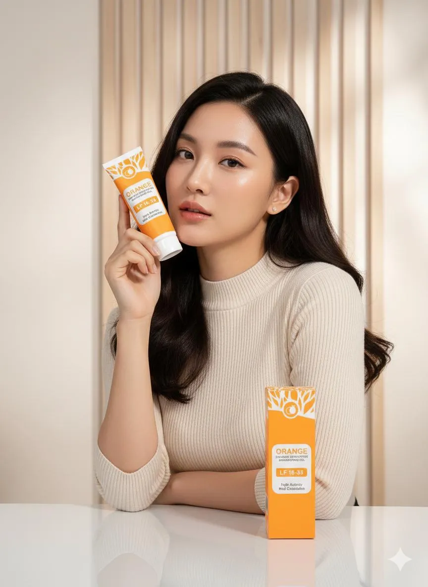 Orange Brightening Exfoliating Gel, Dead Skin Remover,1 Pc