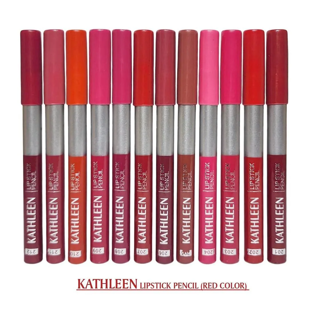 Kathleen High Pigmented Eyeliner & Lip Liner Pencil, 12 pencils, Smooth Texture - Image 3