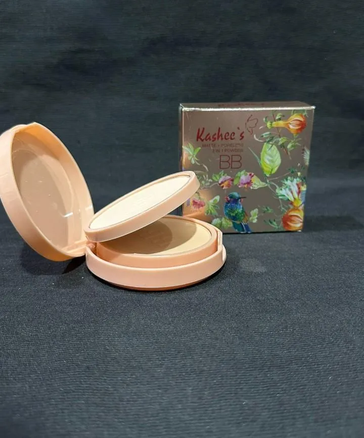 Kashees 2 In 1 Matte And Poreless Face Powder, 1 Pc - Image 2