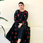 3 Pcs Women’s Stitched Katan Silk Embroidered Gown Suit