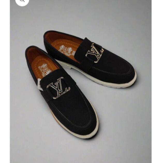 Men's Casual Fabric Loafers - 1 Pcs in Classic Black