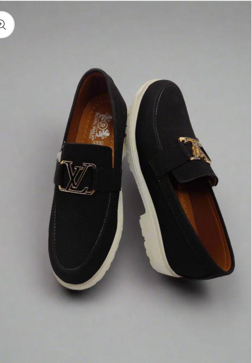 Men's Casual Fabric Loafers - 1 Pcs in Classic Black - Image 3