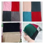 Stylish Women's Multicolor Jersey Plain Cap - 1 Pcs