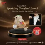 Stunning Golden 1 Pc Butterfly Design Brooch