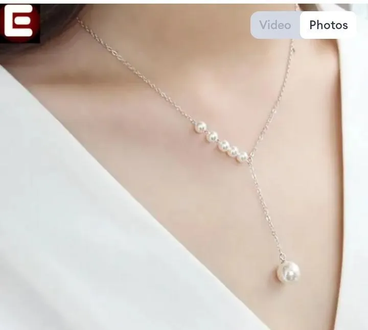 Beautiful Pearl Y Necklace - Image 3