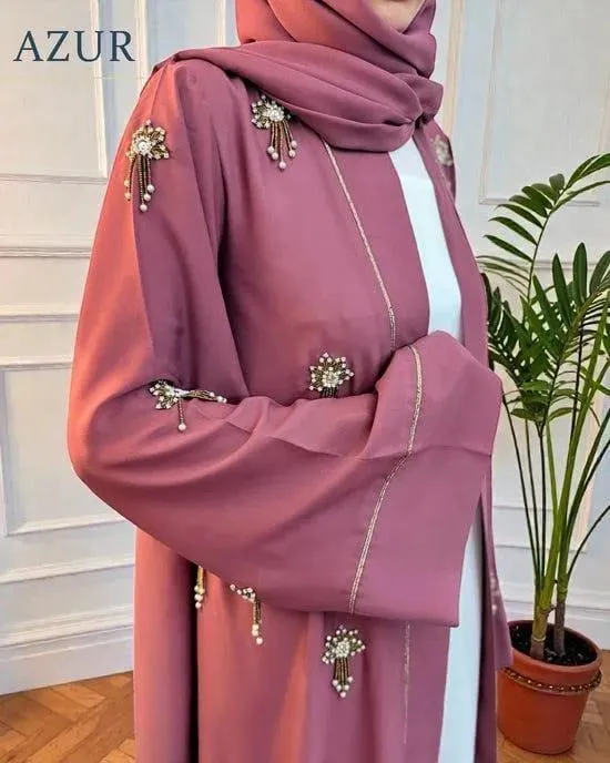 Satin Classic Abaya - Image 2