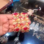 2 Pcs 1 Carat Gold Plated Beads Kara Bangle 100 in stock